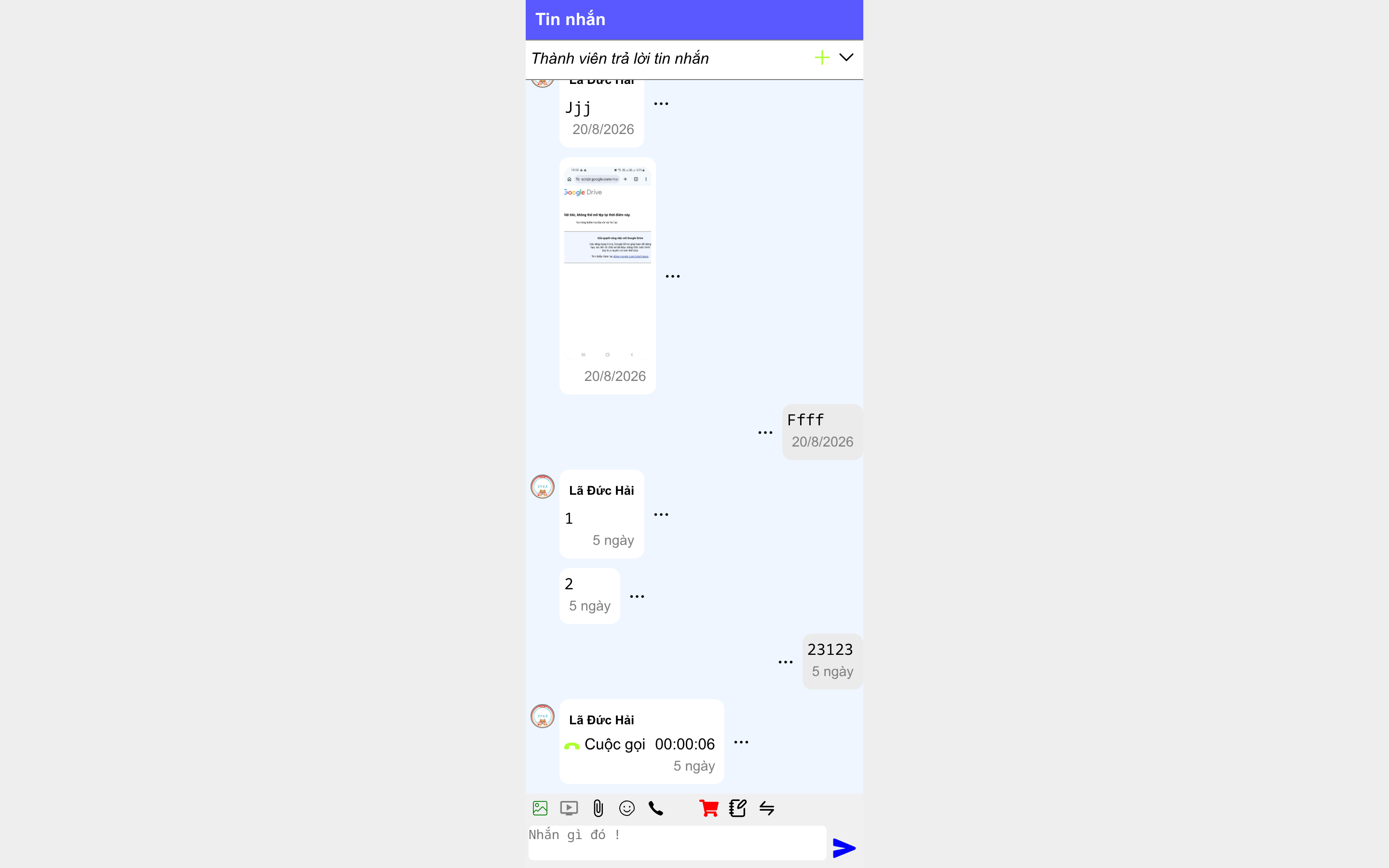 Hộp Thư Live Chat Đa OA Tập Trung